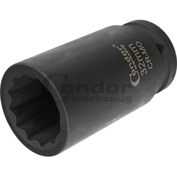Condor Dugókulcs 3/4" 32mm,hosszított 12 szögü,féltengelyekhez