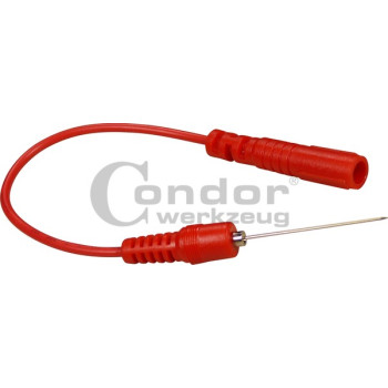 Condor Tesztvezeték 0,7 mm-es tűcsúccsal, vörös